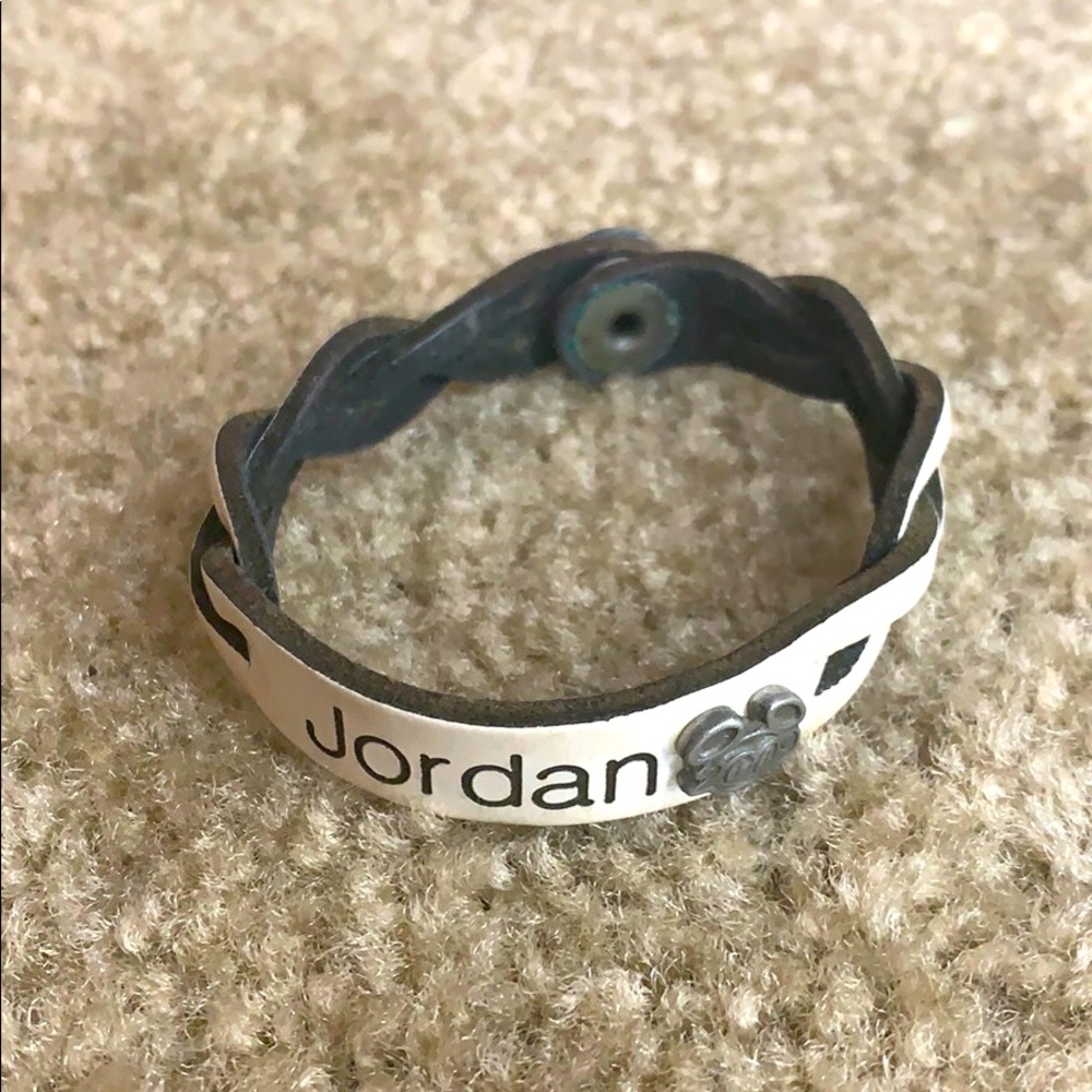 White Leather Disney “Jordan” 2009 Bracelet